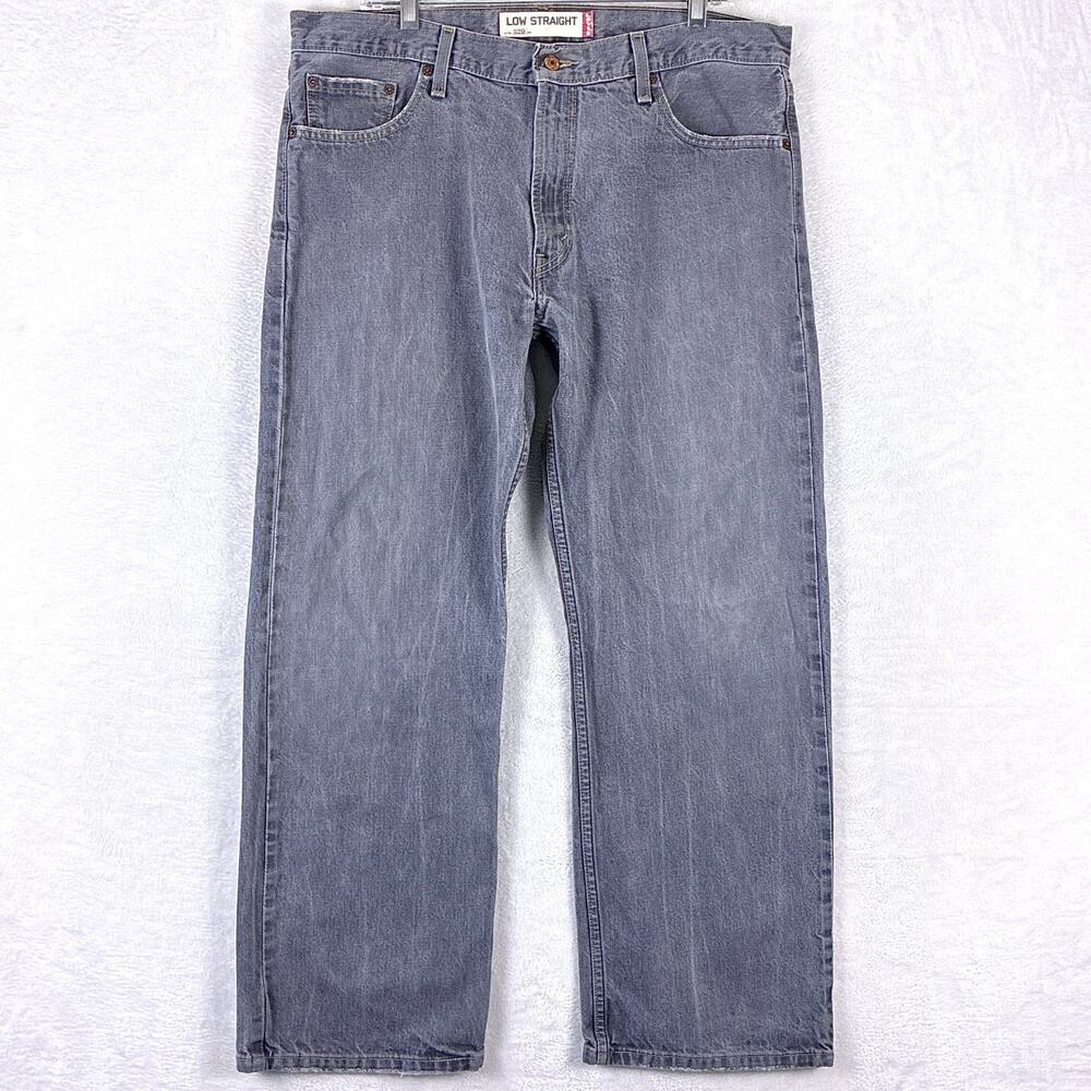 VTG Levis 529 Jeans Men 36x30 (38x31) Gray Baggy Faded Straight Skate Grunge Y2K